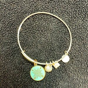 Alex and Ani 2016 Union Bond Direction Silver Charm Bracelet